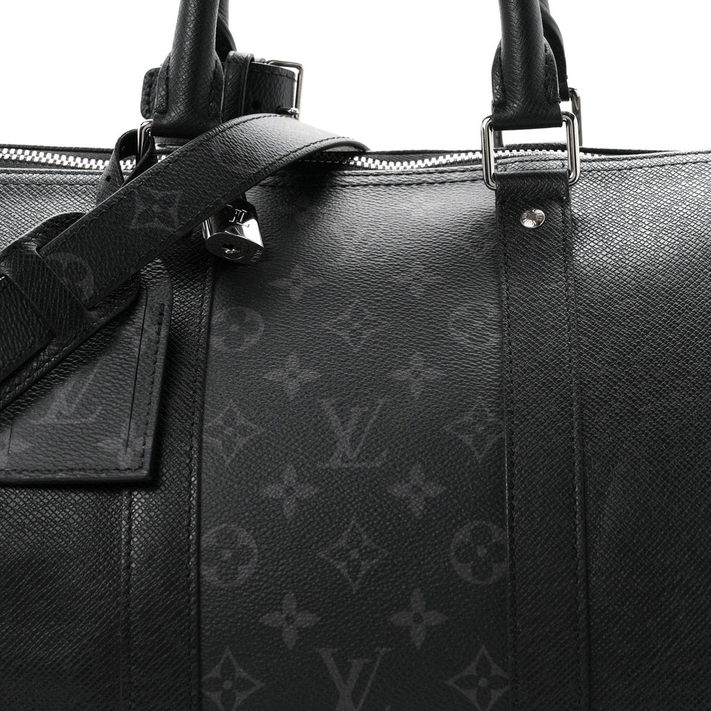 Taiga Monogram Eclipse Keepall Bandouliere 50 Black