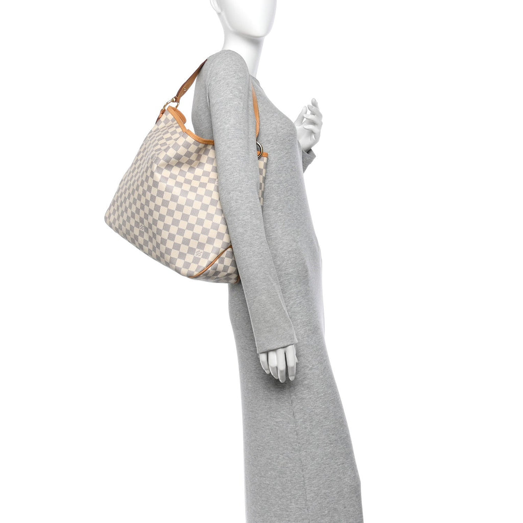 Damier Azur Delightful MM Rose Ballerine
