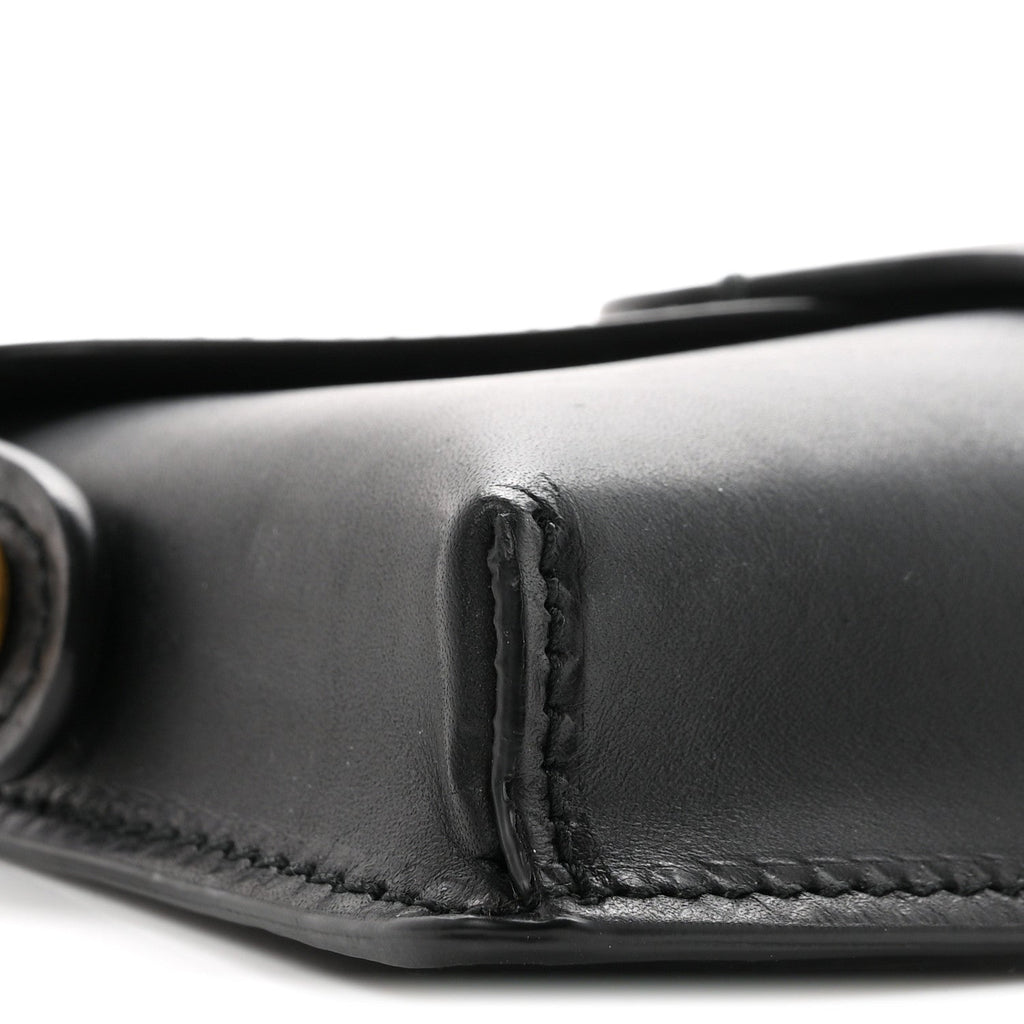 Grained Calfskin D-Bee Shoulder Bag Black