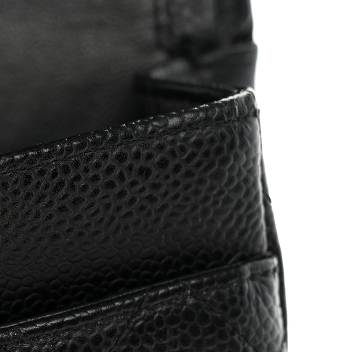 Caviar Quilted Small Double Flap Black