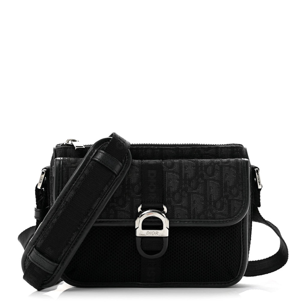 Oblique Jacquard Dior 8 Bag With Strap Black Multicolor