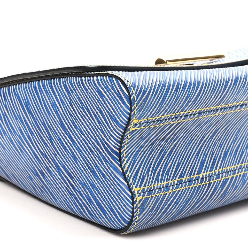 Epi Twist Shoulder Bag MM Denim Light