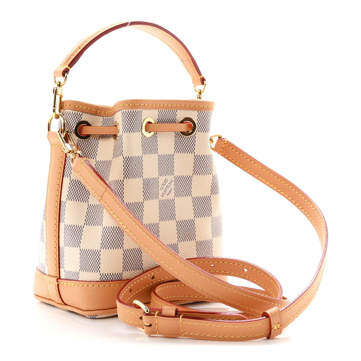 Damier Azur Vivienne Sac Nano Noe Dragon Fruit Pink