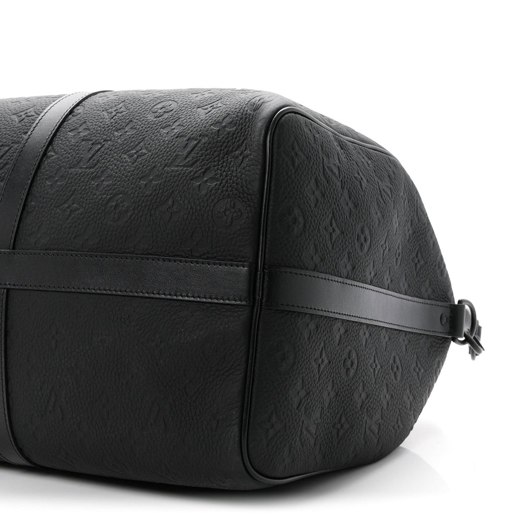 Taurillon Monogram Keepall Bandouliere 50 Black