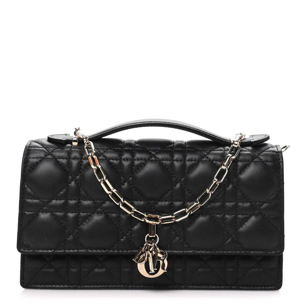 Lambskin Cannage Mini My Dior Bag Black