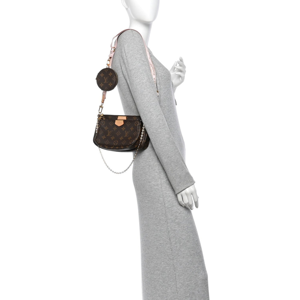 Monogram Multi Pochette Accessories Rose Clair
