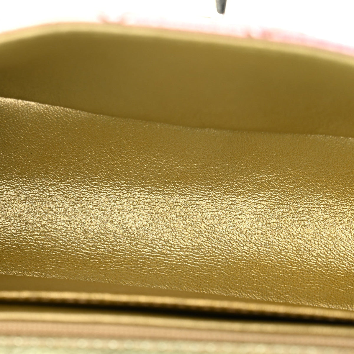 Metallic Goatskin Quilted Mini 2.55 Reissue Flap Multicolor