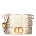 Niloticus Crocodile Himalaya 30 Montaigne Flap Bag Latte