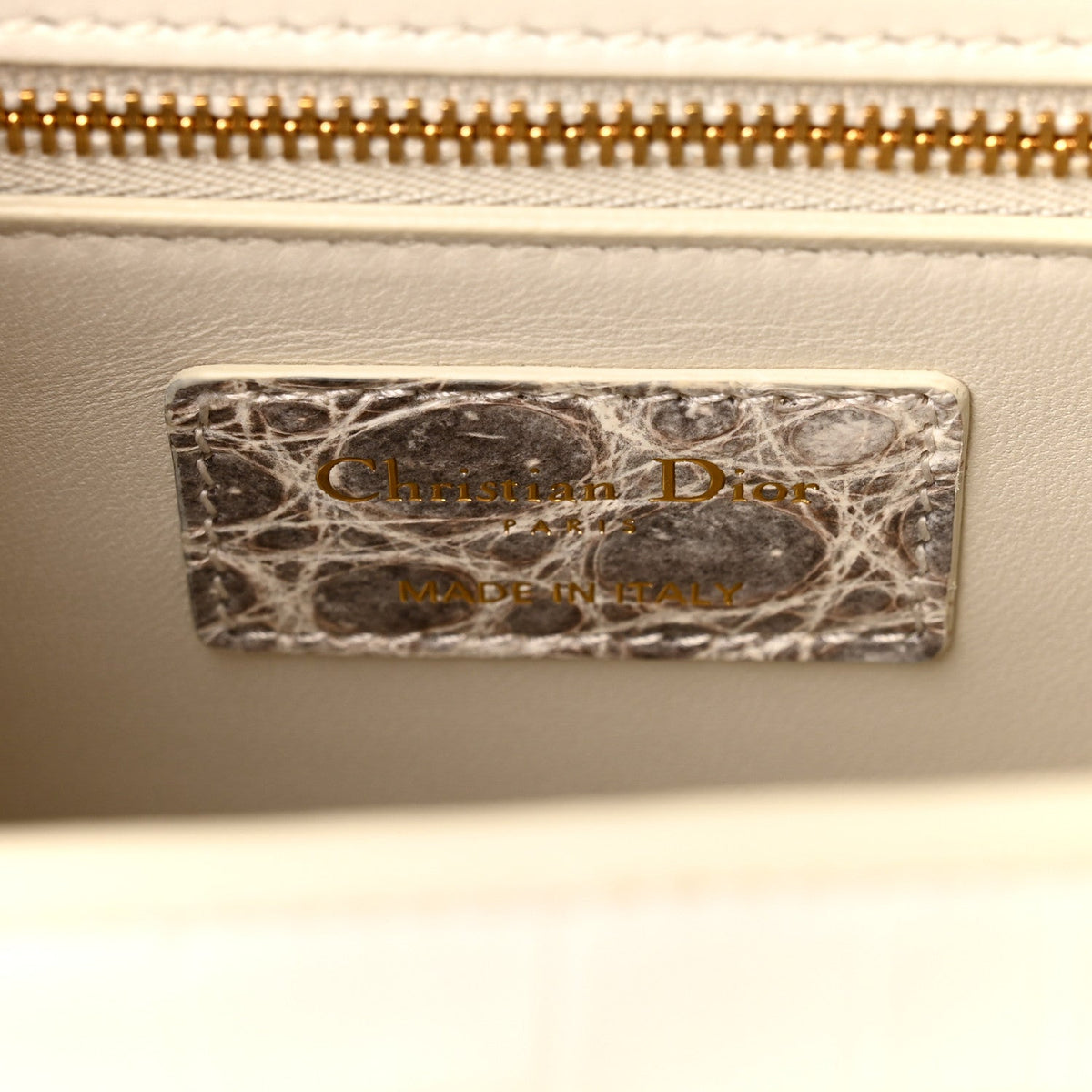Niloticus Crocodile Himalaya 30 Montaigne Flap Bag Latte