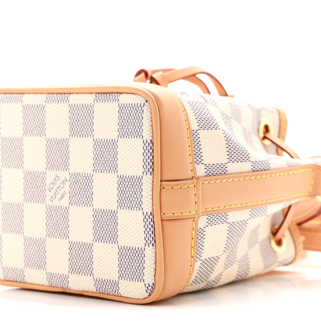 Damier Azur Vivienne Sac Nano Noe Dragon Fruit Pink