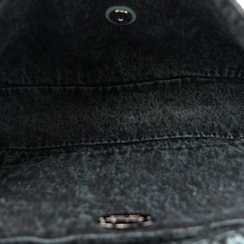 Denim Quilted Denimpression Flap Blue Black