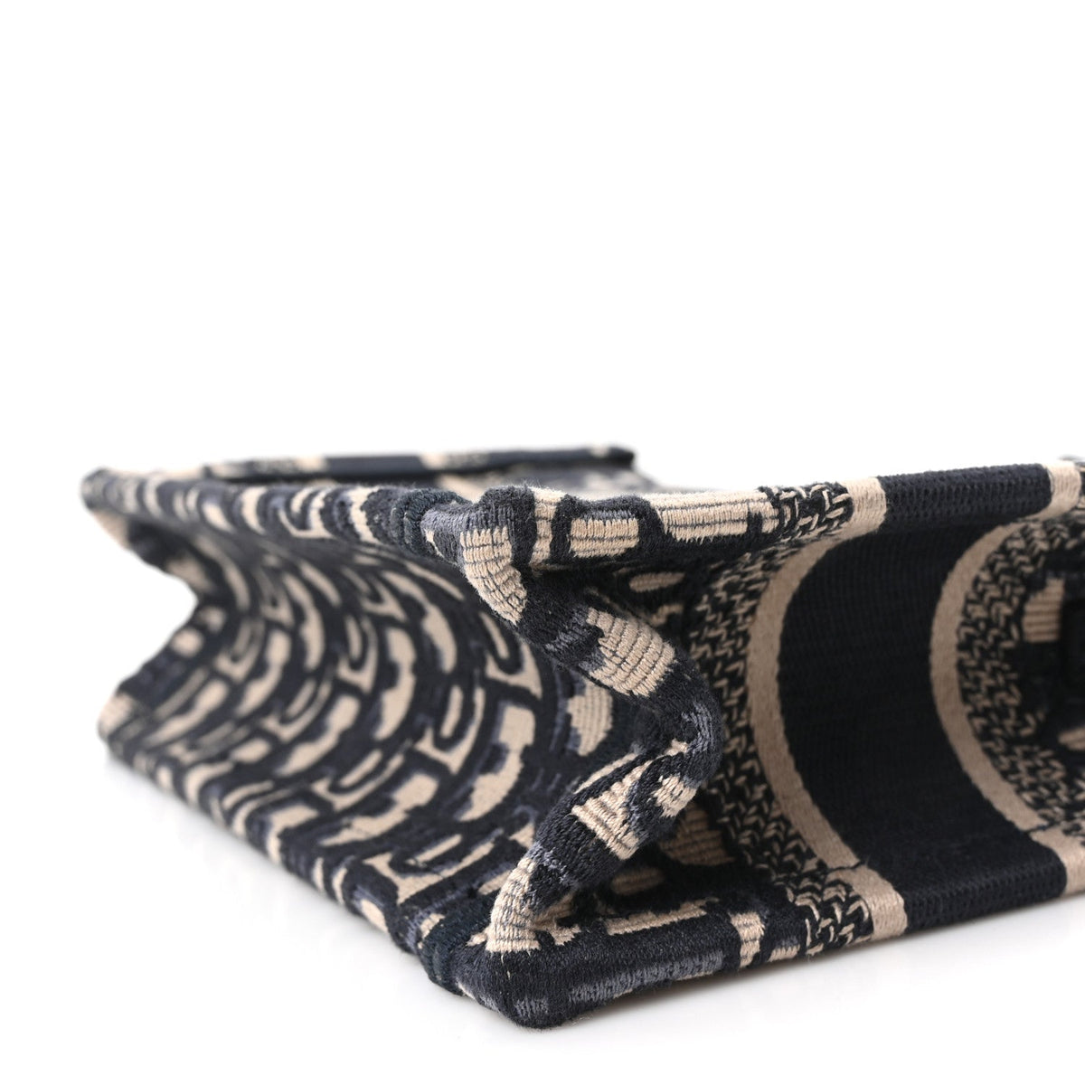 Oblique Mini Book Tote With Strap Blue Multicolor