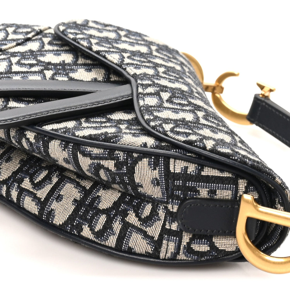 Oblique Mini Saddle Bag Blue