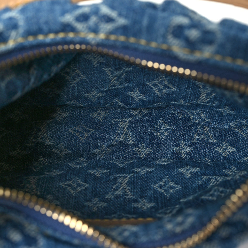 Monogram Denim Pochette Valley Blue