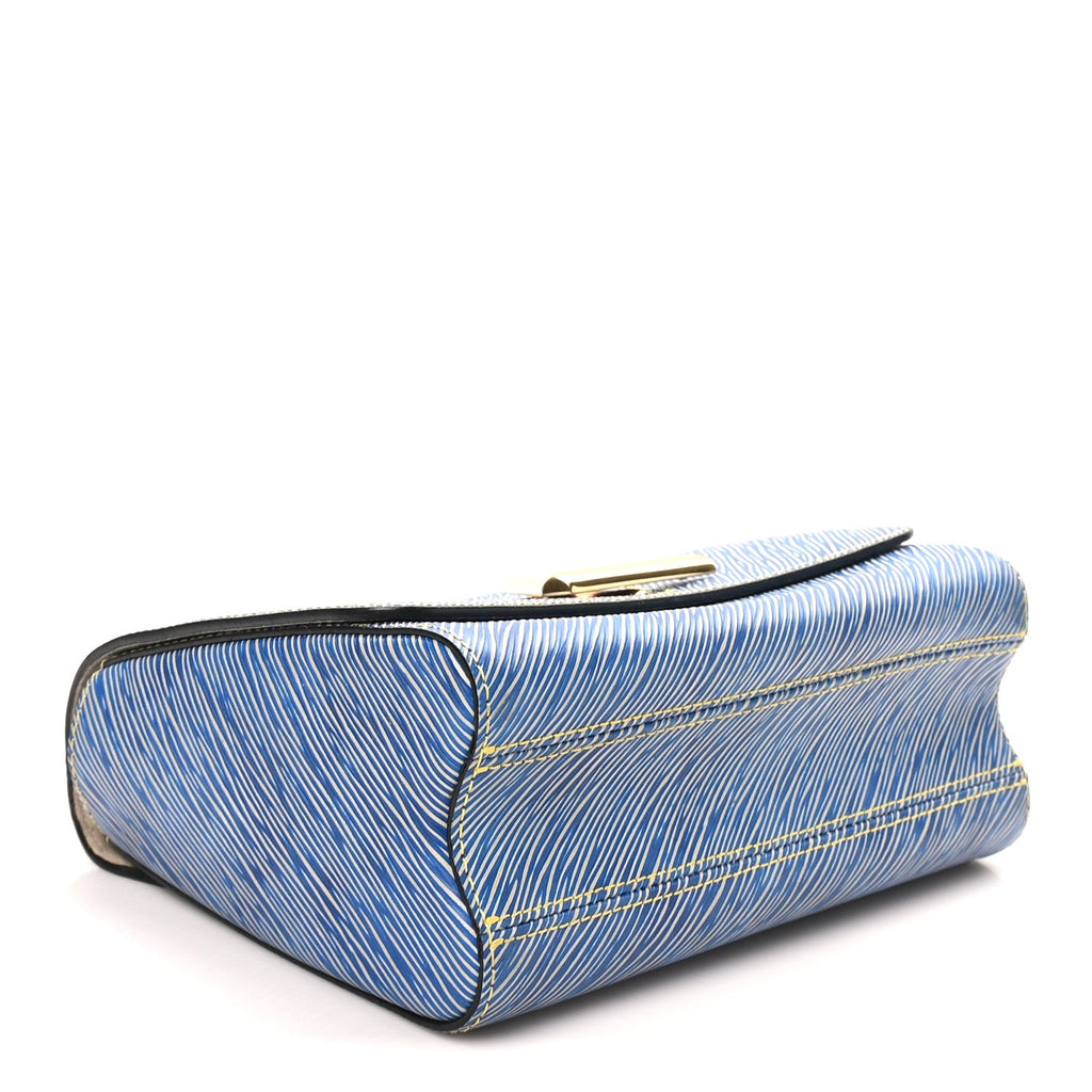 Epi Twist Shoulder Bag MM Denim Light