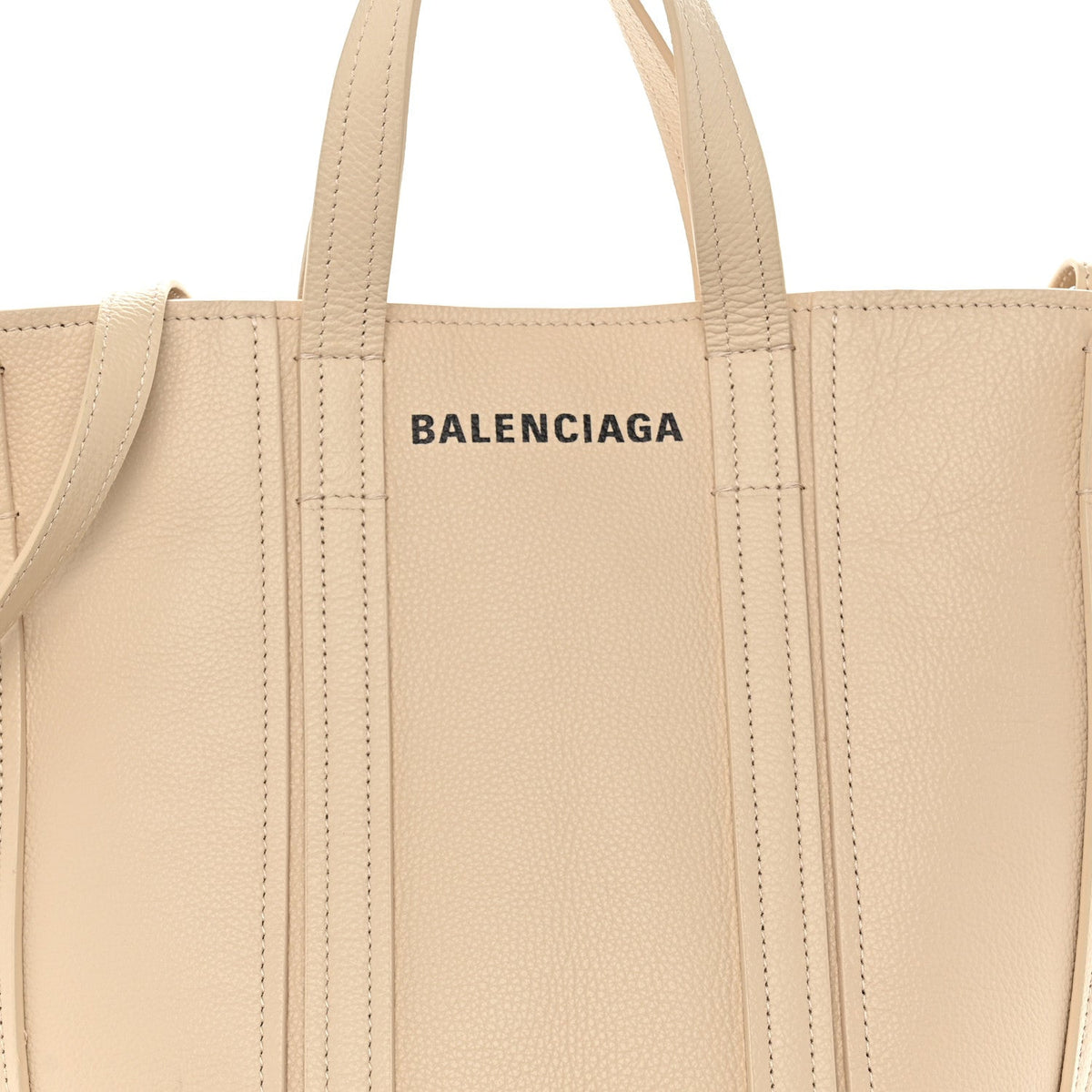 Grained Calfskin XS Everyday North South Shoulder Tote Bag Beige