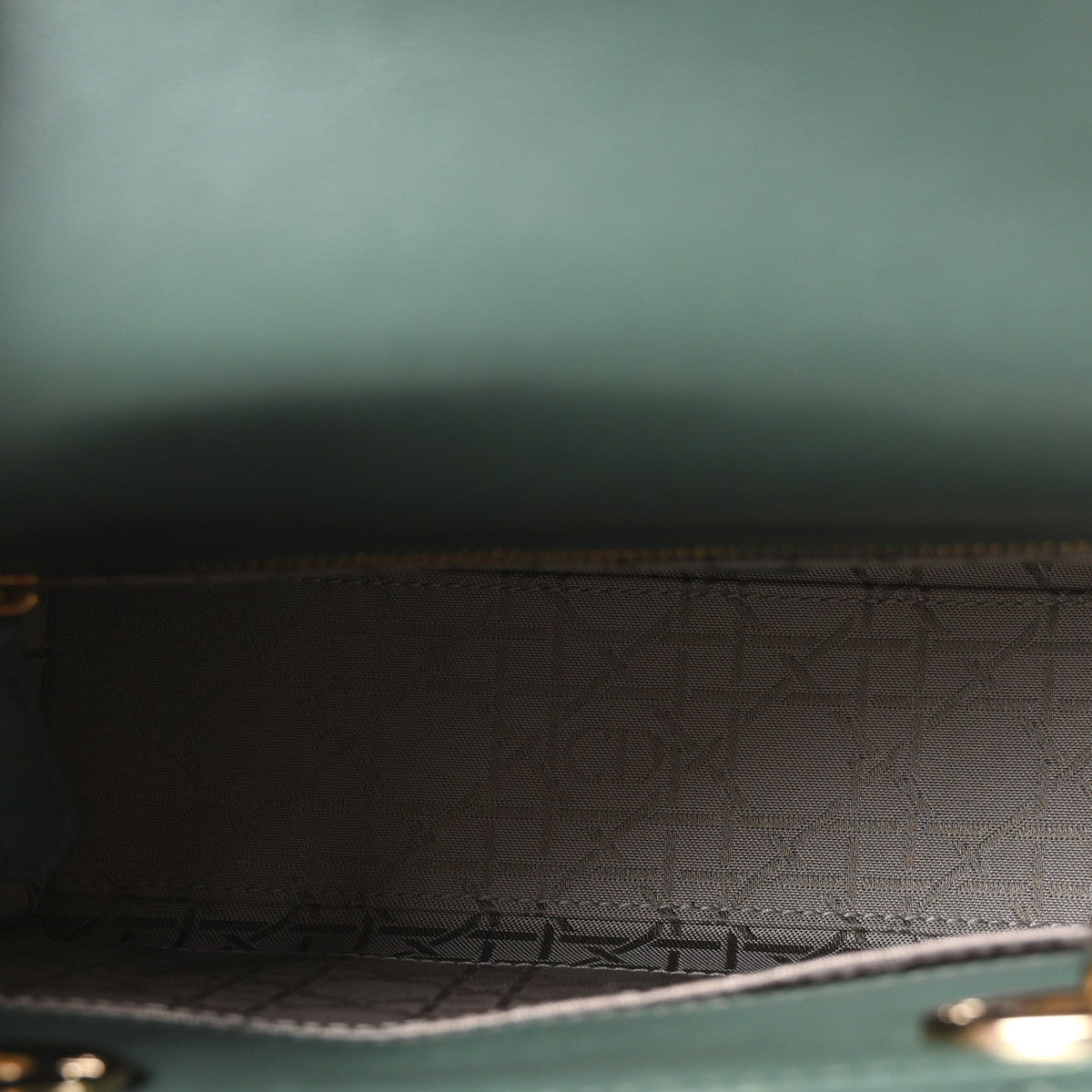 Lambskin Cannage Small Lady Dior Army Green