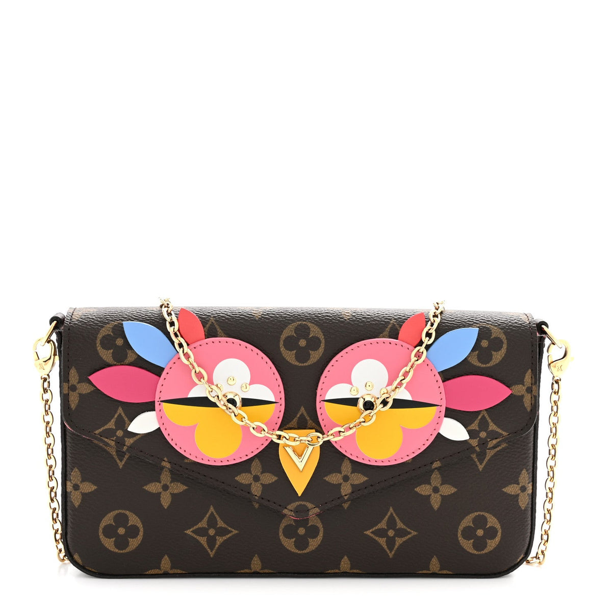 Monogram Lovely Birds Pochette Felicie Chain Wallet