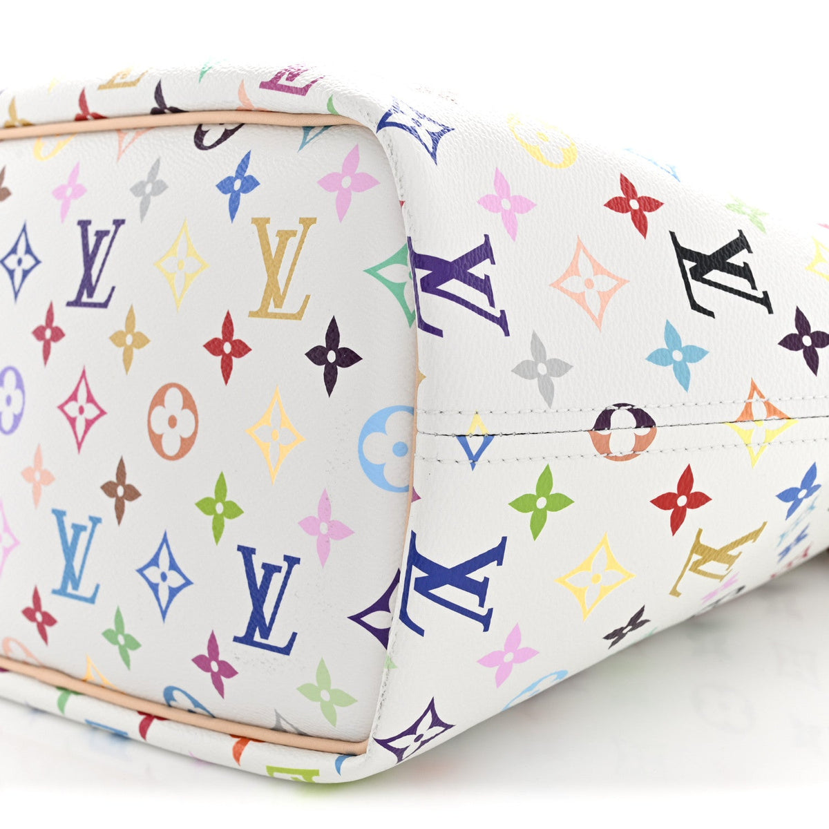 LV x TM Monogram Multicolor Neverwoof MM White