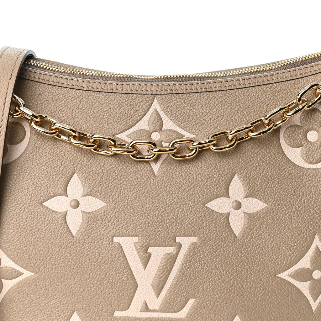 Empreinte Monogram Giant Loop Hobo Dove Gray Cream