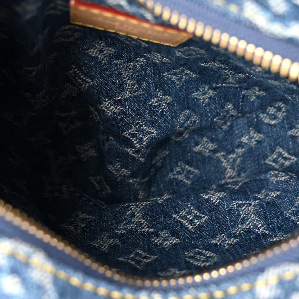 Monogram Denim Pochette Valley Blue