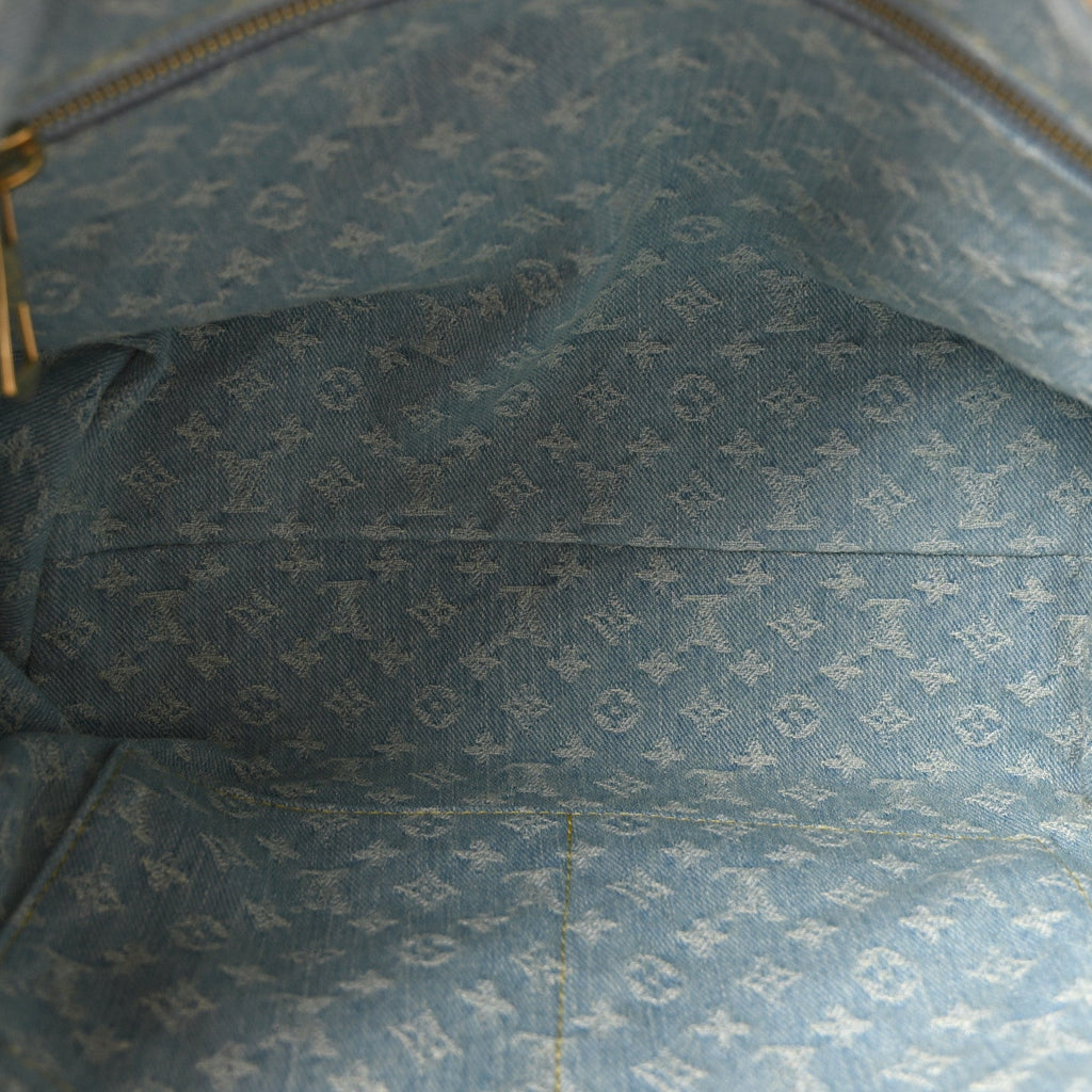 Monogram Denim CarryAll PM Sky Blue