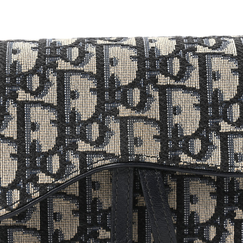 Oblique Saddle Belt Bag Blue