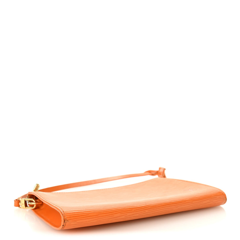 Epi Pochette Accessories 24 Mandarin
