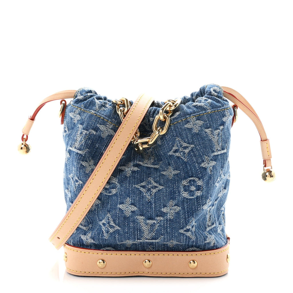 Monogram Denim Nano Noe Blue