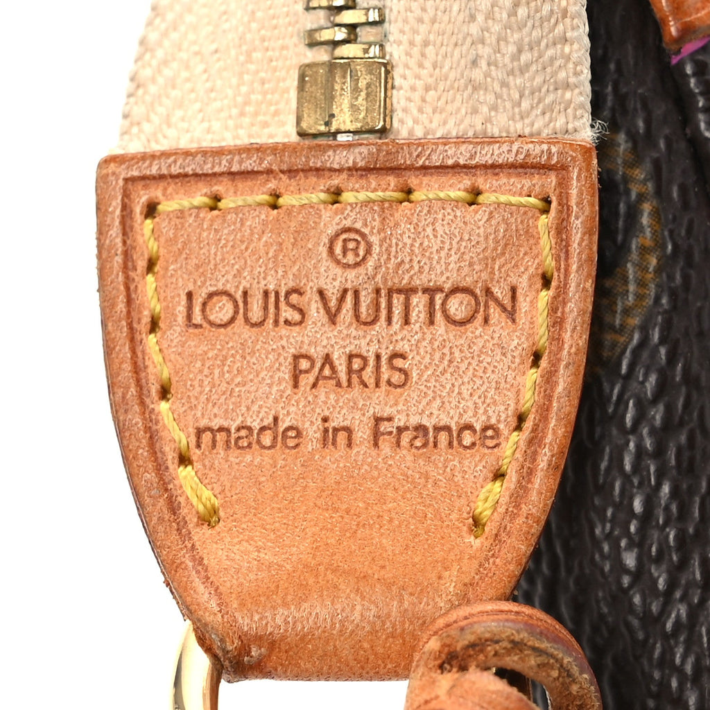 Monogram Cherry Blossom Pochette Accessories Brown