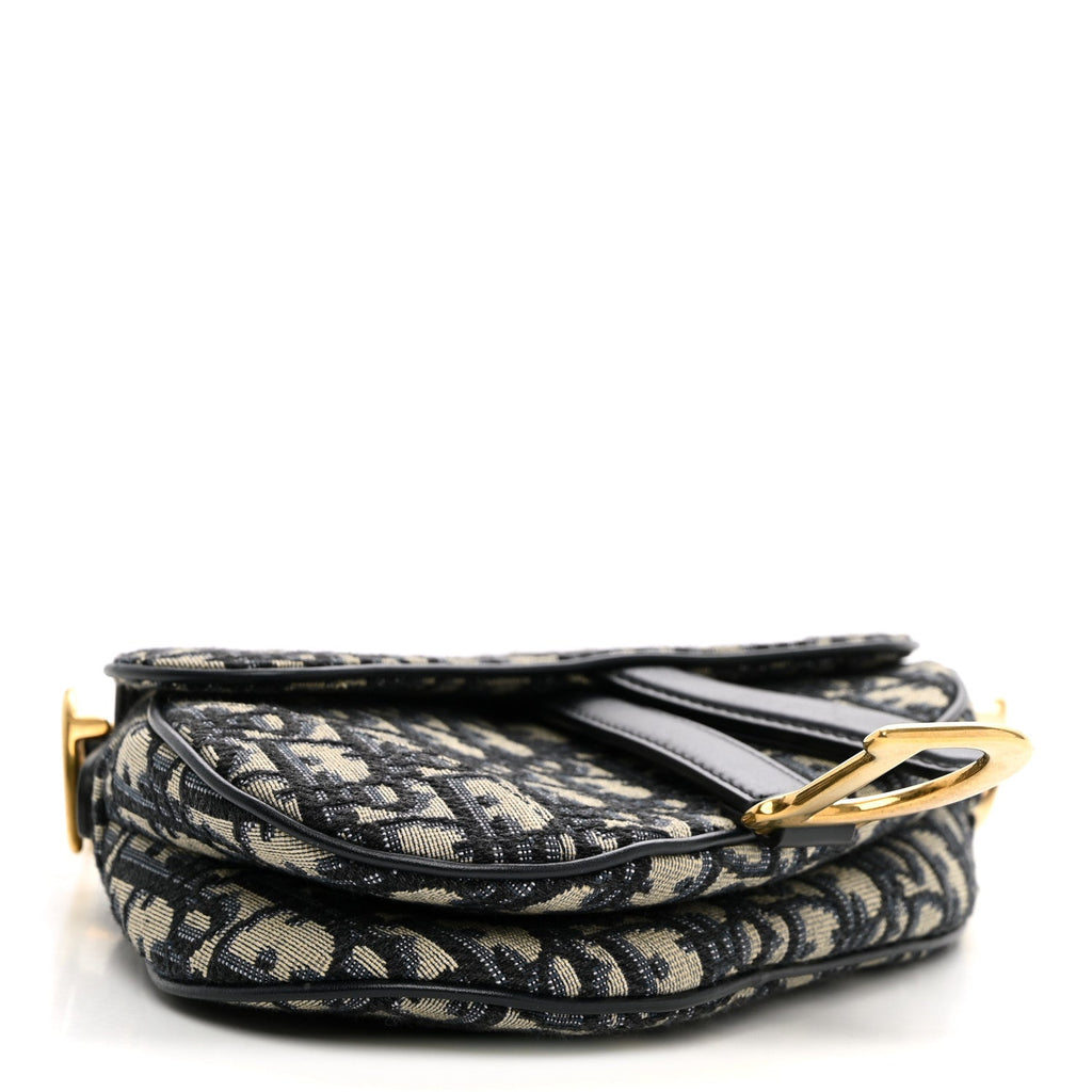 Oblique Mini Saddle Bag Blue