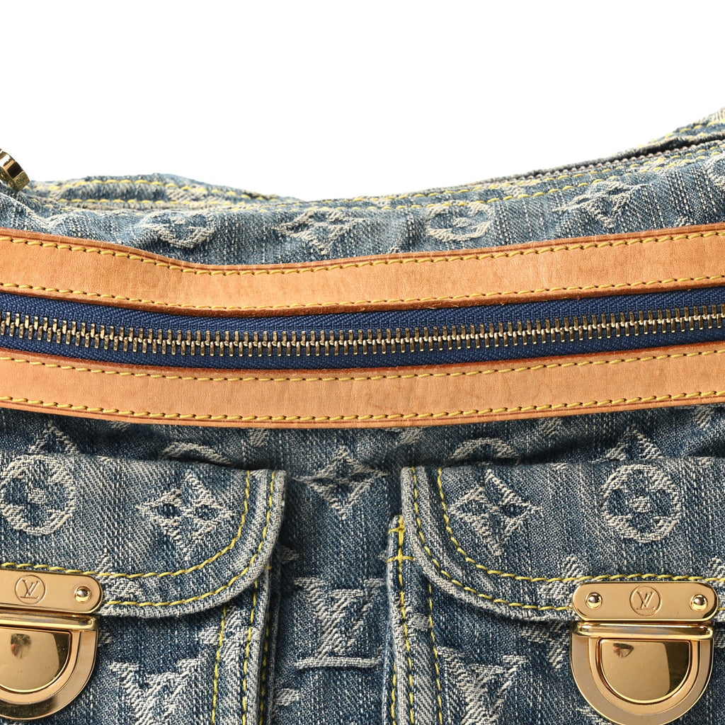 Monogram Denim Baggy PM Blue