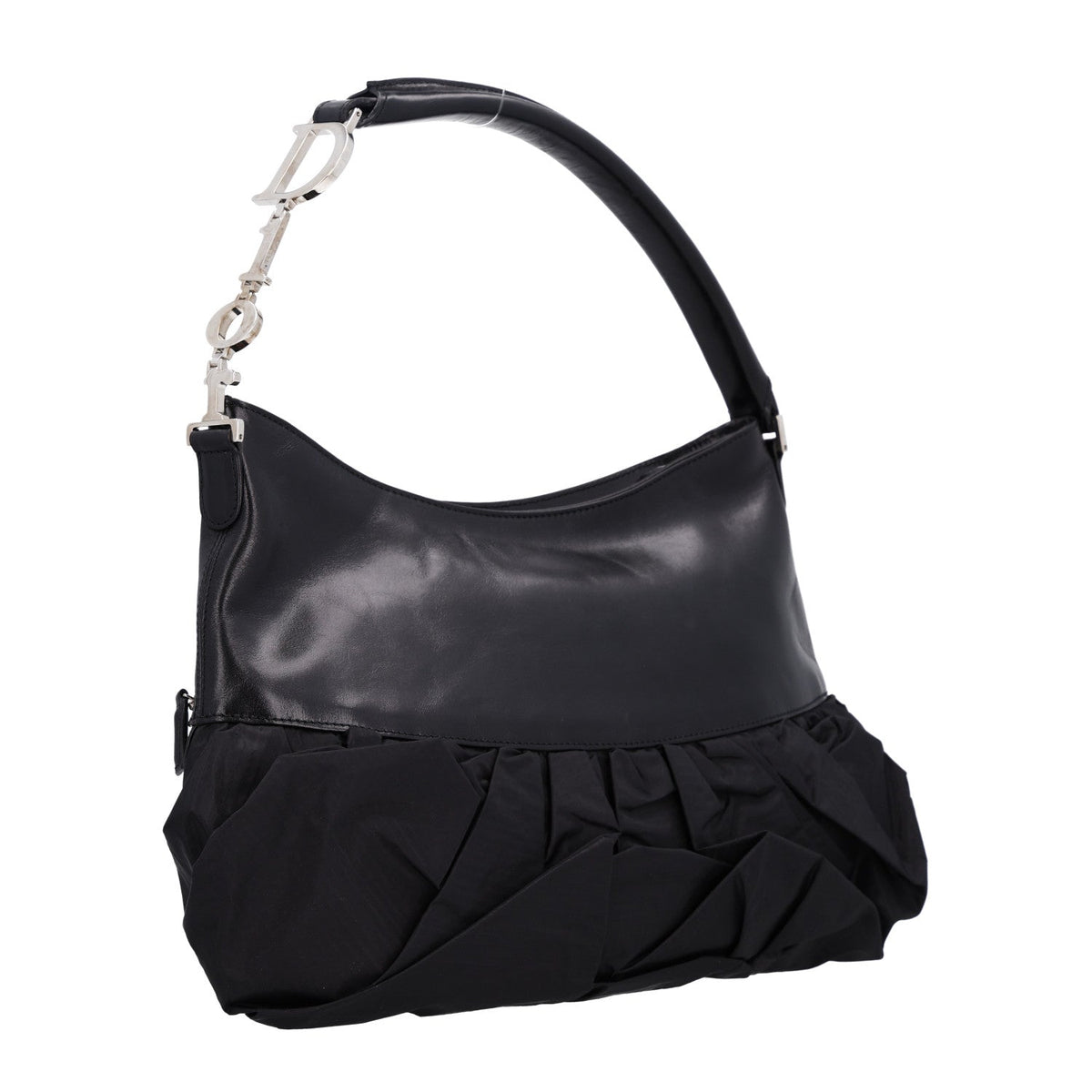 Satin Ballet Evening Bag Black