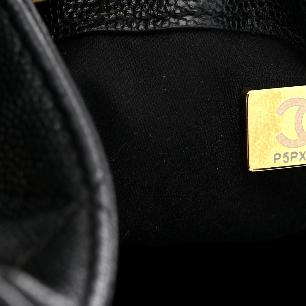 Caviar Quilted Small Chanel 25 Handbag Black
