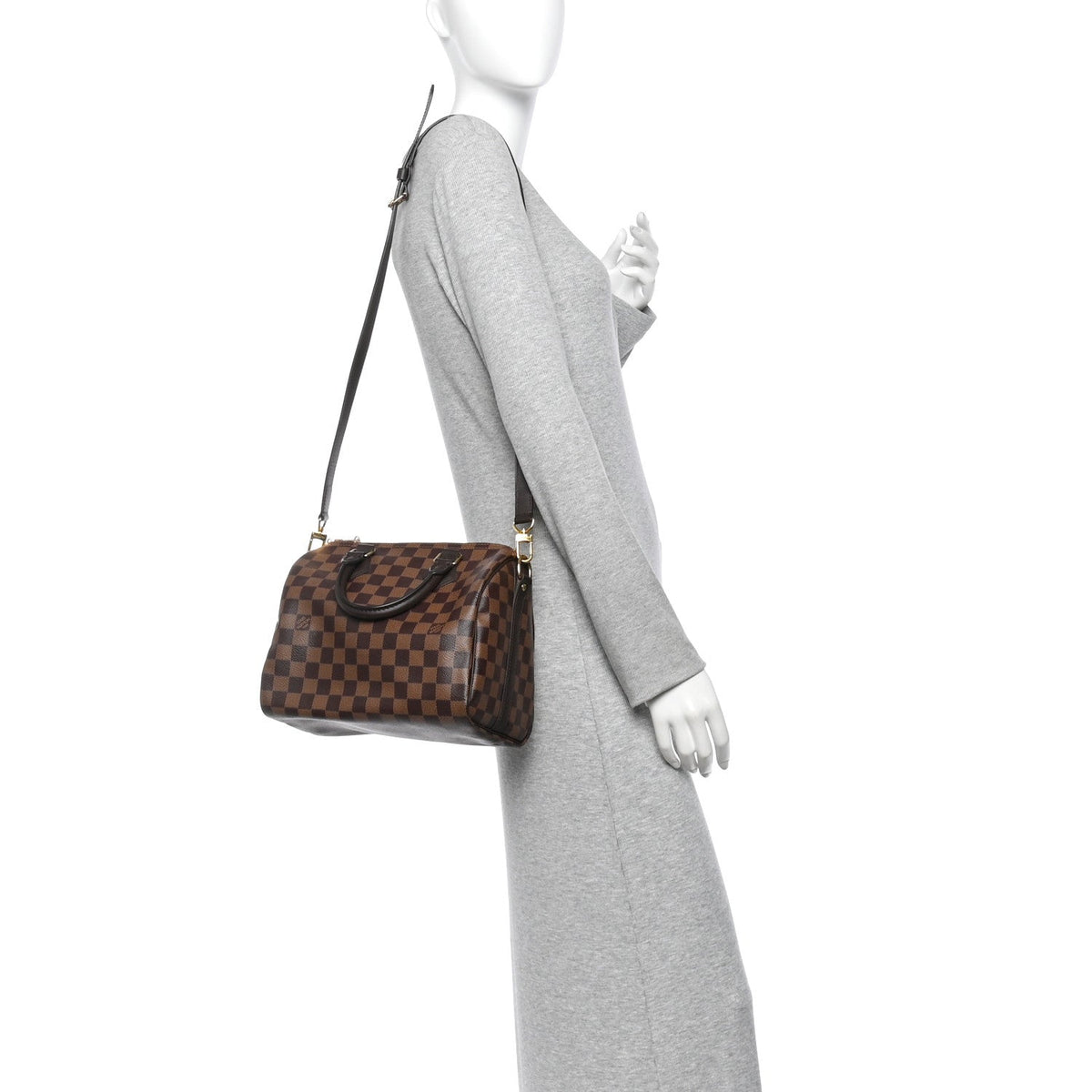 Damier Ebene Speedy Bandouliere 25