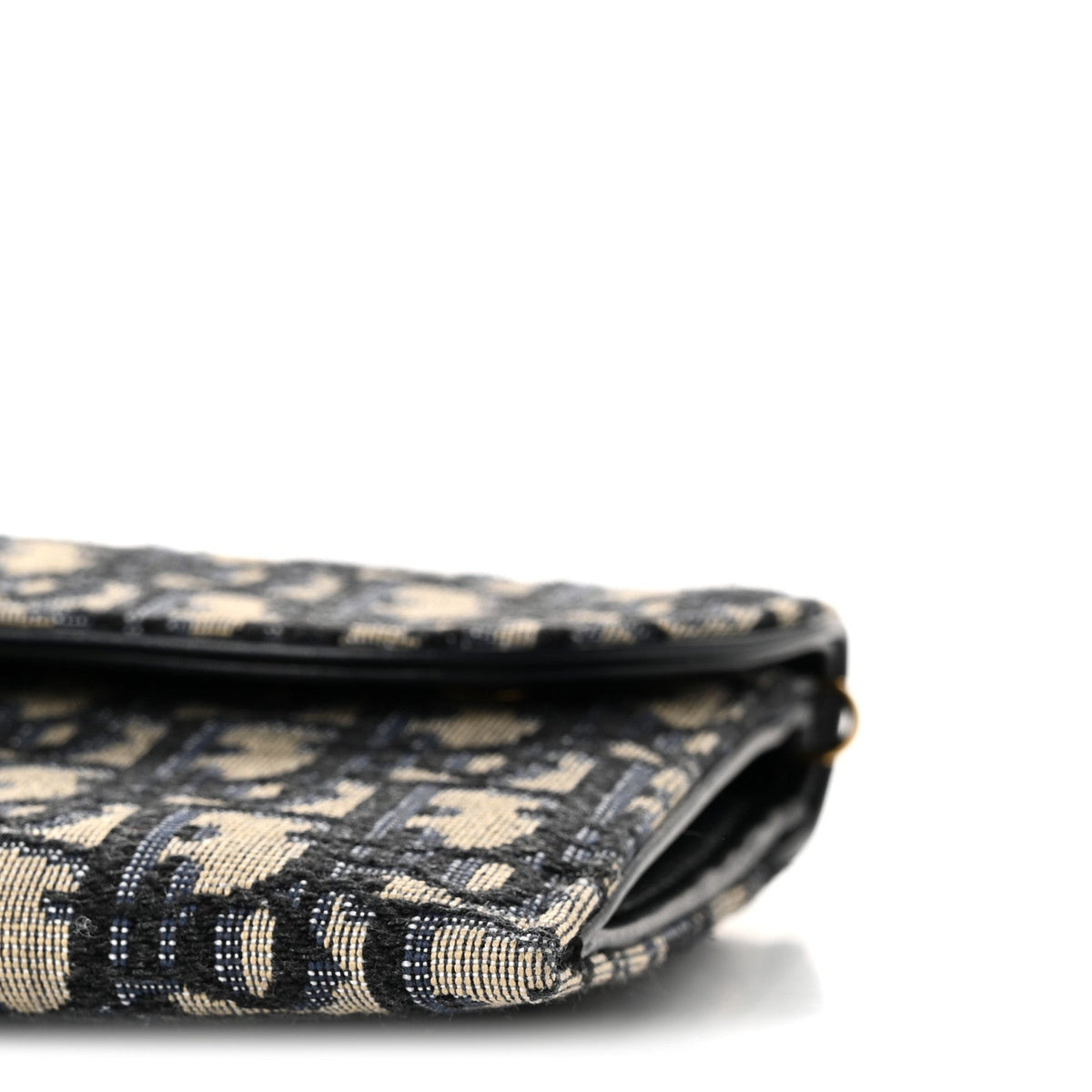 Oblique Saddle Chain Long Wallet Blue