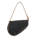 Denim Mini Saddle Pochette Navy