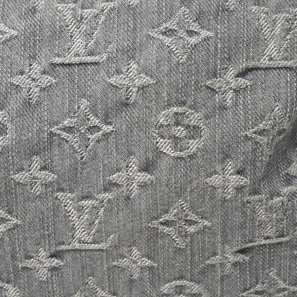 Monogram Denim Speedy Soft 30 Washed Gray