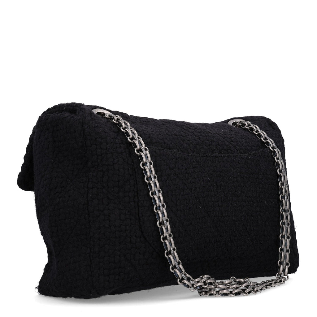 Wool Quilted XXL Reissue Flap Black