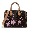 LV X TM Monogram Cherry Blossom Speedy Bandouliere 25 Sakura Brown