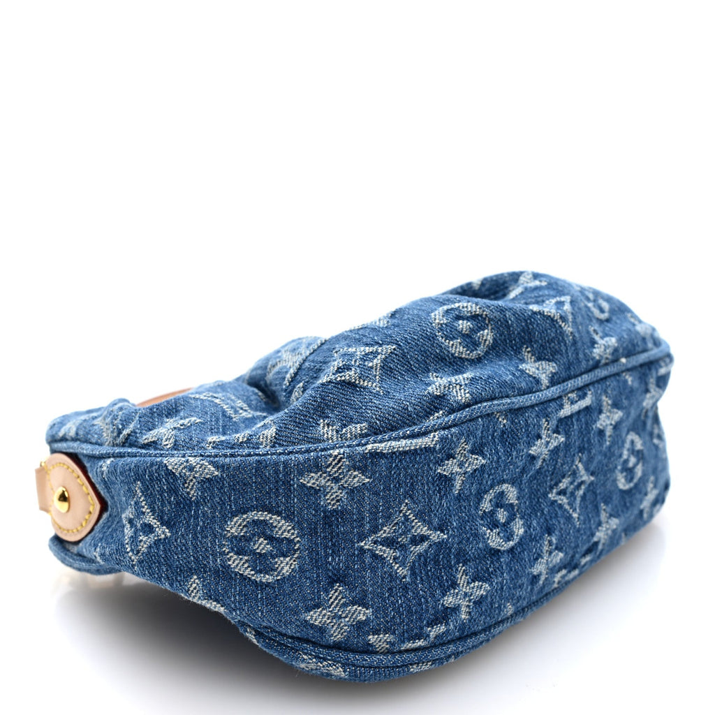 Monogram Denim Pochette Valley Blue