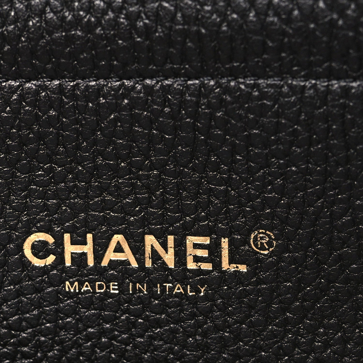 Grained Calfskin Stitched Urban Essentials Shopping Bag Black