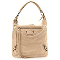 Agneau Classic Hardware Day Hobo Beige