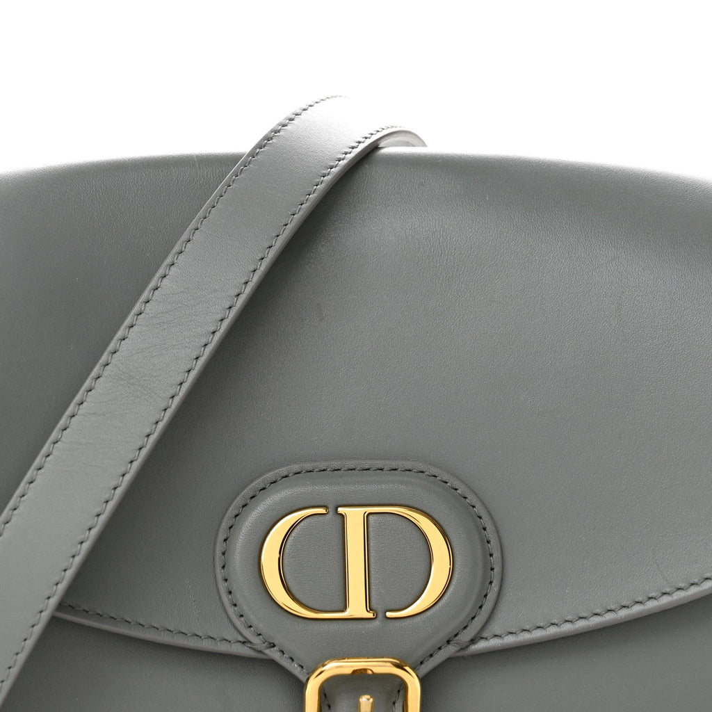 Box Calfskin Medium Bobby Flap Gray