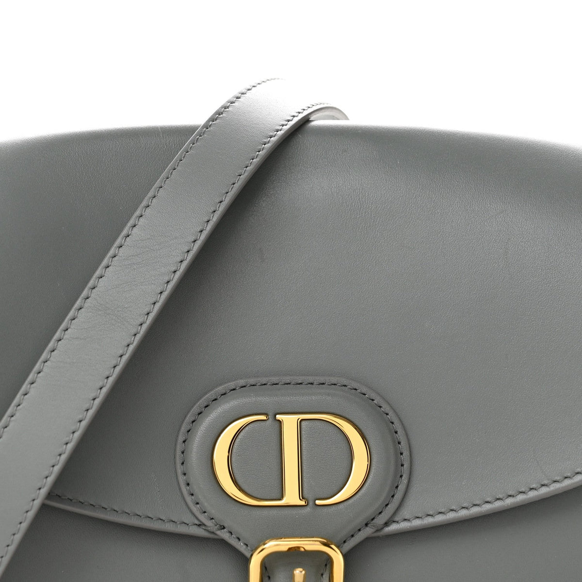 Box Calfskin Medium Bobby Flap Gray