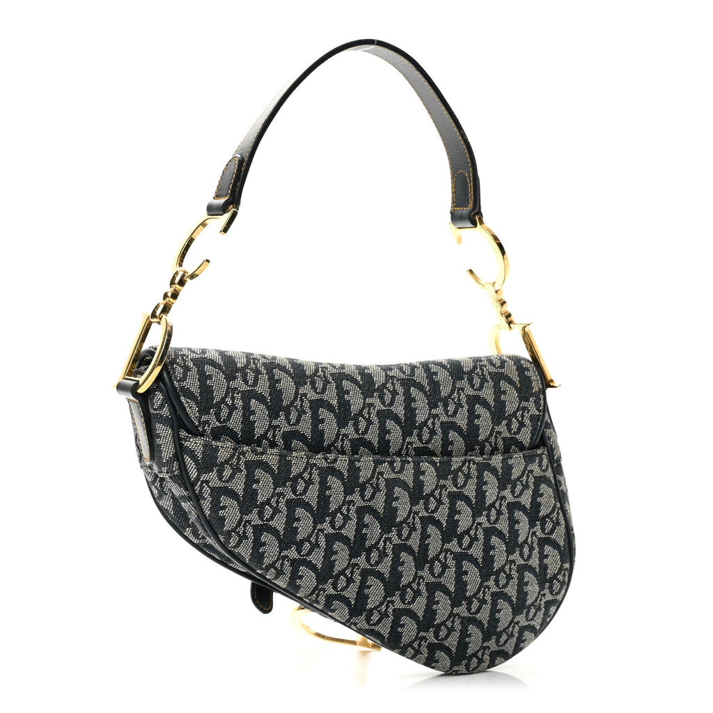 Monogram Saddle Bag Blue
