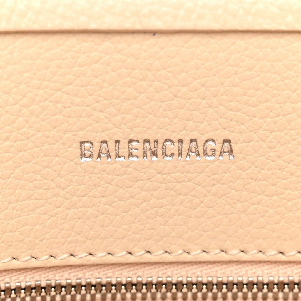 Grained Calfskin XS Everyday North South Shoulder Tote Bag Beige