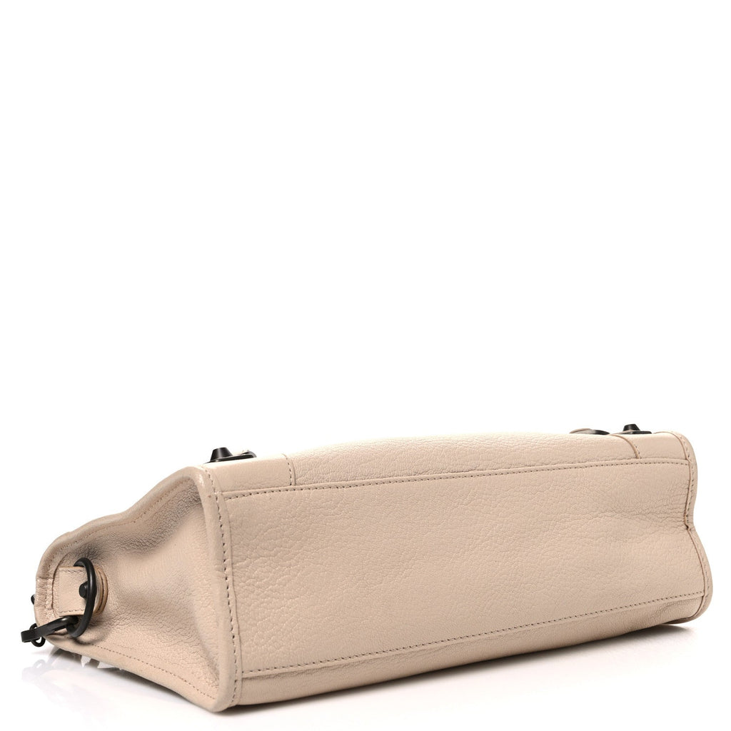Chevre Classic Hardware Metallic Edge S City Beige Tapioca