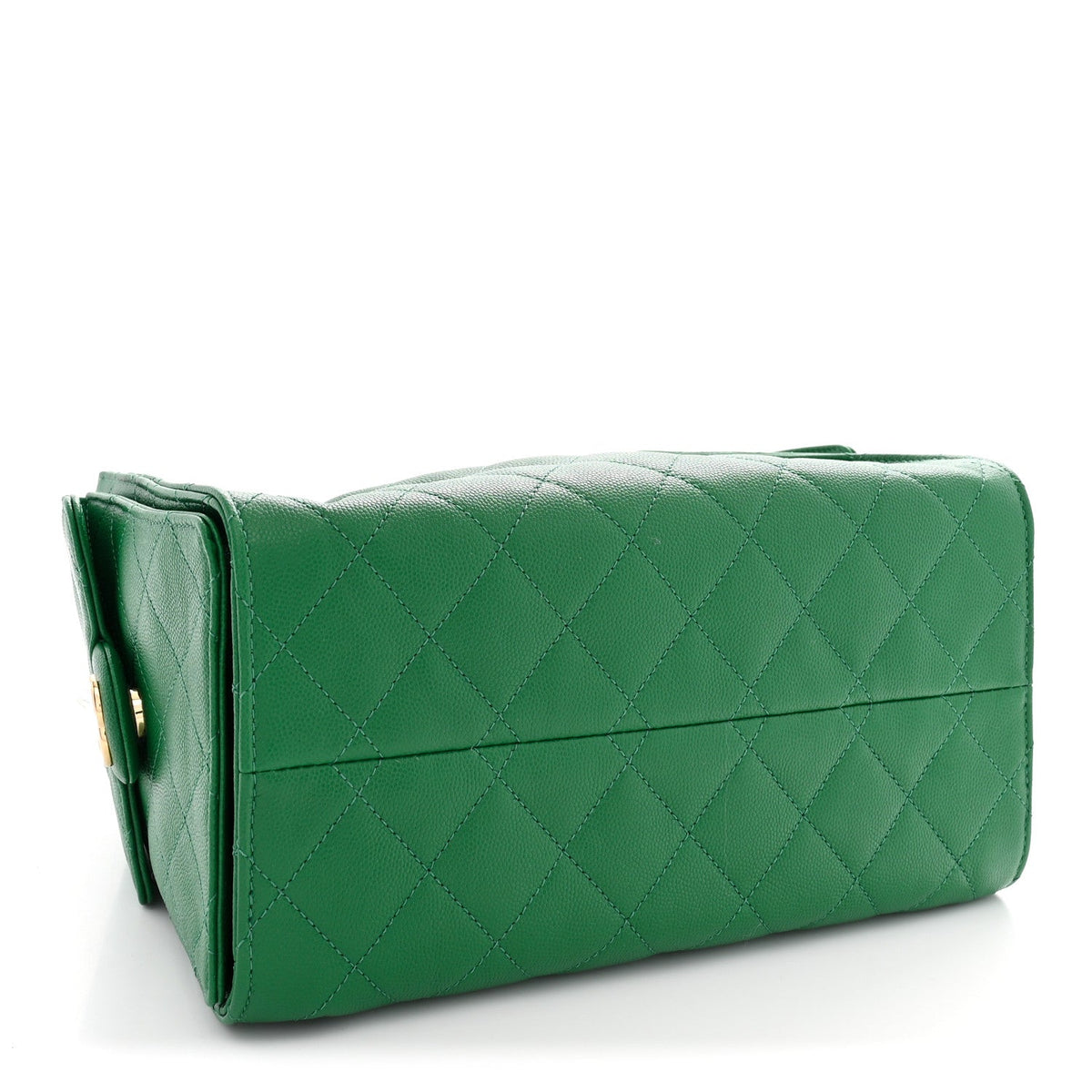 Caviar Quilted Small Chanel 25 Handbag Green