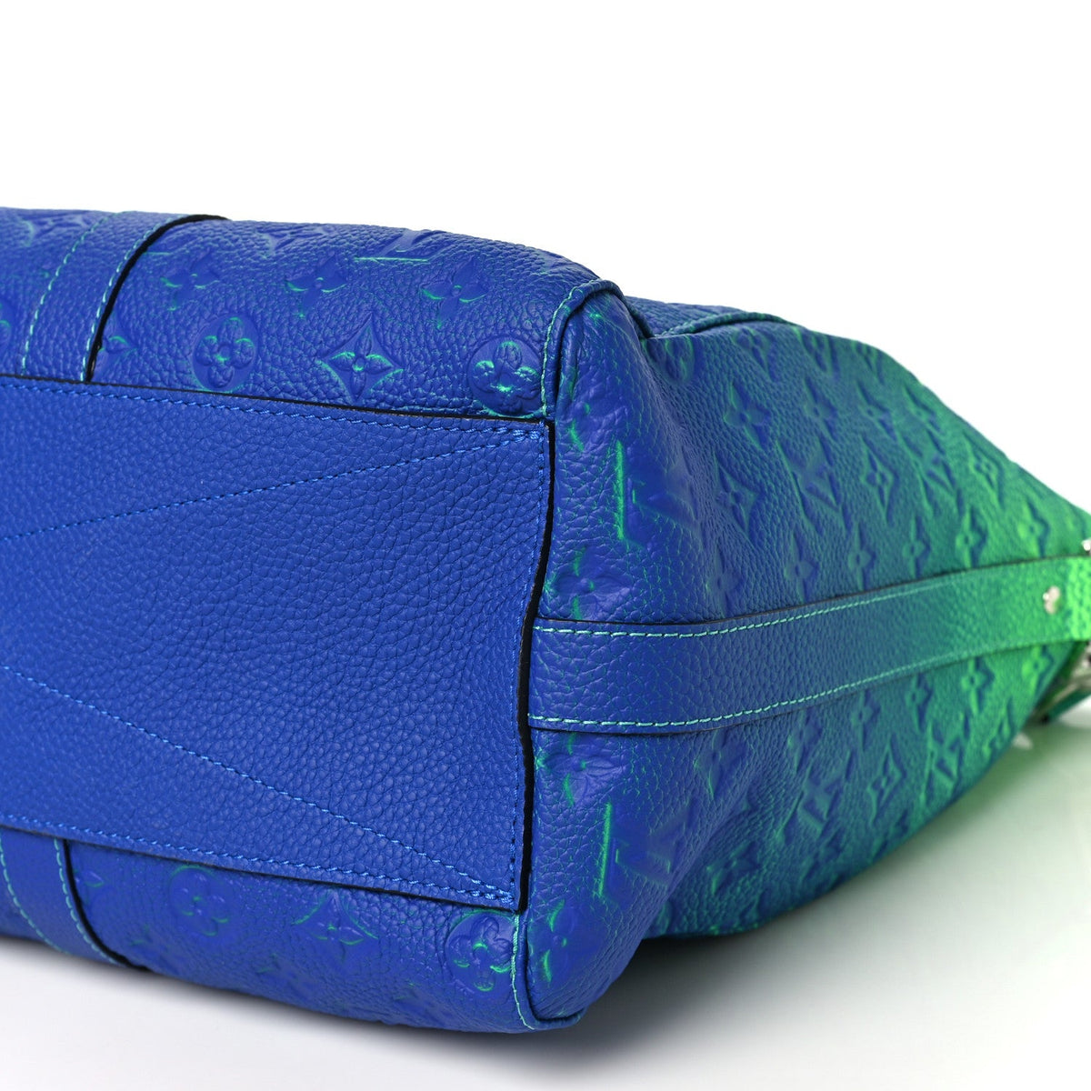 Taurillon Illusion Keepall Tote Bleu Vert